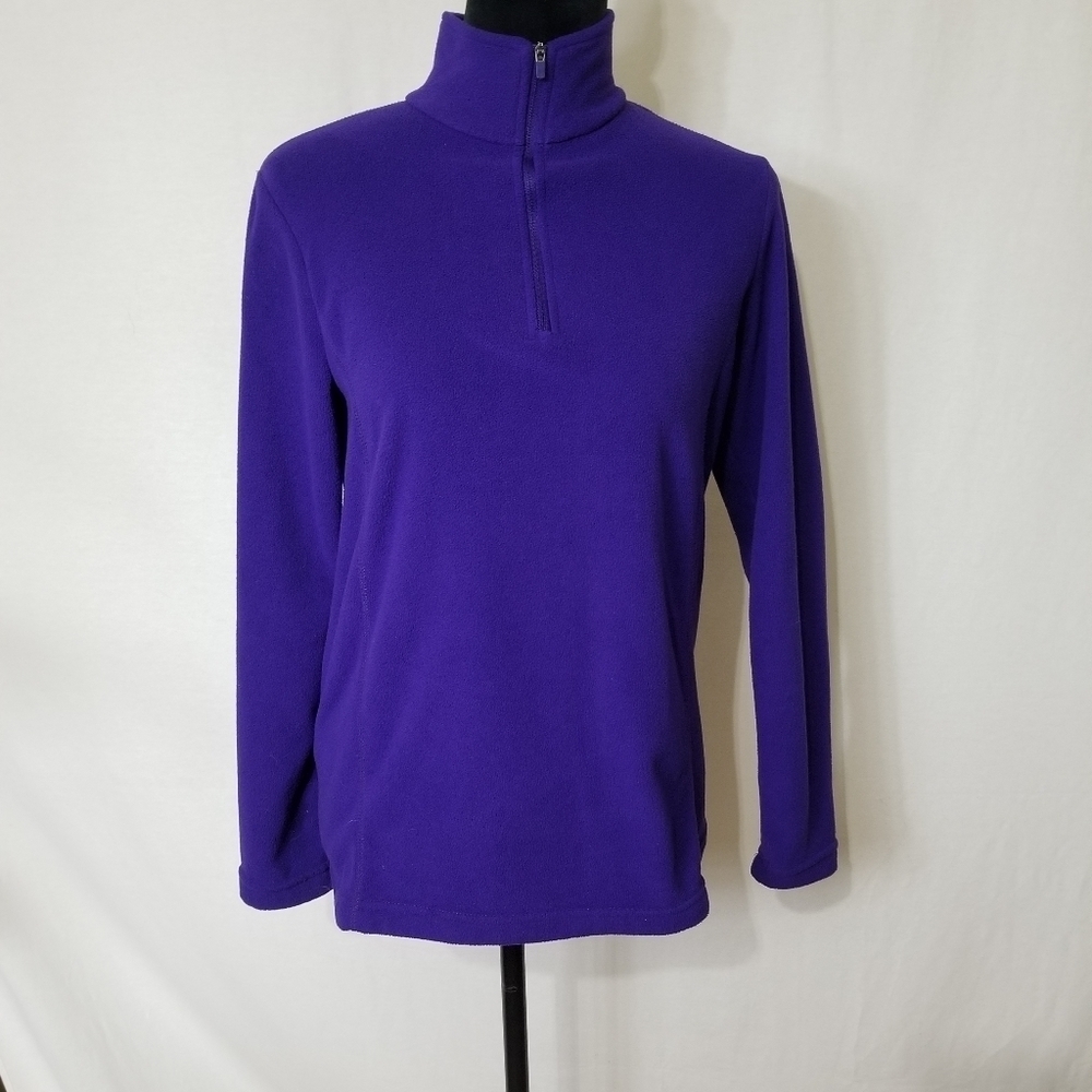 Land's End Quarter Zip Fleece Jacket